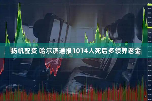 扬帆配资 哈尔滨通报1014人死后多领养老金